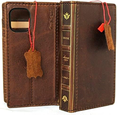 JAFO Valódi Bőr tok iPhone 13 Biblia Könyv Tárca Kézzel készített Fedelet Luxus hitelkártyák Puha Jogosultja