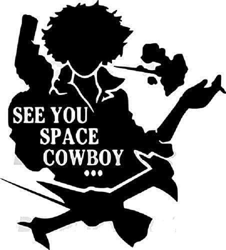 Cowboy Bebop Anime, TV-Sorozat 5.5 Magas Látom Space Cowboy Sziluett Fan Art Egyéni Meghalni Vágott Matrica