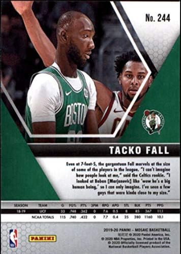 2019-20 Panini Mozaik 244 Tacko Esik RC Újonc Boston Celtics NBA Kosárlabda Trading Card