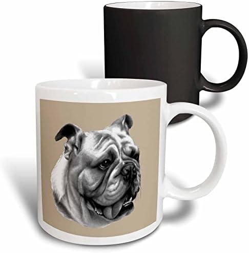 3dRose Bulldog Kutyák - Bulldog Portret - Bögrék (mug_4026_1)