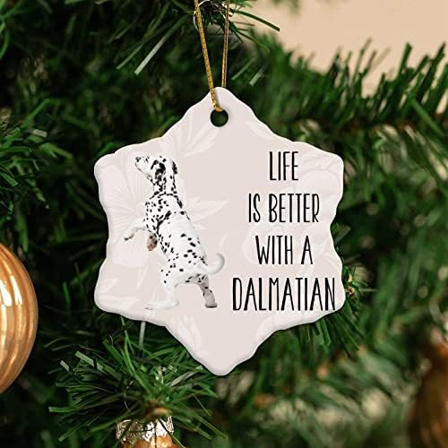 Memorial Medál Karácsonyi Díszek Dalmatina Rottweiler Élet Jobb Egy Kutya, mint egy Kutya Karácsonyi Ajándék