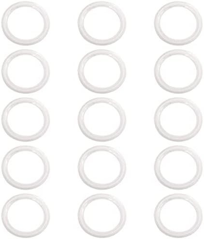 DERNORD Szilikon Tömítés Tri-Lóhere (Tri-clamp) O-Gyűrű - 2 Hüvelyk (Csomag 5)