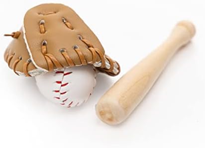 Neakomuki Babaház Tartozékok Miniatúrák Sport a Baseball Bat, Kesztyű, Labda Készlet Mini Babaház Konyha