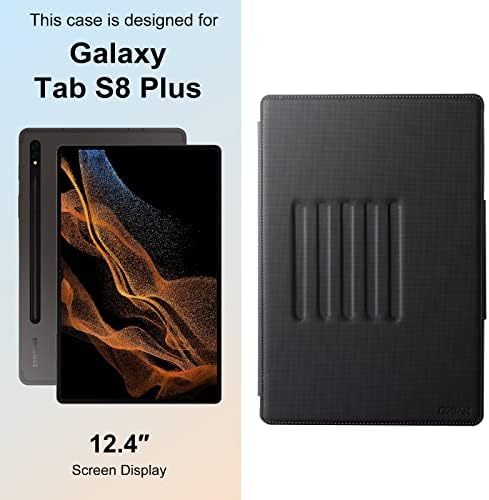 CoBak Esetben a Samsung Galaxy Tab Plus S8 Esetben 12.4 2022 S tolltartó, Multi-Betekintési Szög, Prémium