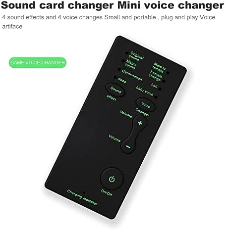 LHLLHL Mini hangkártya Hordozható hanghatások Gép Voice Changer Készülék Audio Kártya Élő Streaming Online