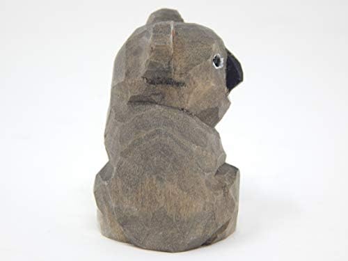 Koala Maci - Kis Fa Figura - Baba Ausztrál Erszényes Wombat Faragás Dekoráció, Kézzel Készített Miniatűr