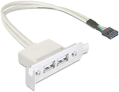 JSER Alacsony Profil 9.5 mm Magasság USB 2.0 Női hátlap, hogy az Alaplap 9pin Kábel PCI Konzol 40 cm