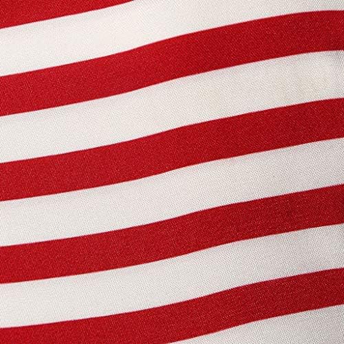 Női Hinta Ruha,Amerikai Zászló Nyomtatott Kötőfék Backless Egy Sort Rakott Flowy Függetlenség Napja Alkalmi