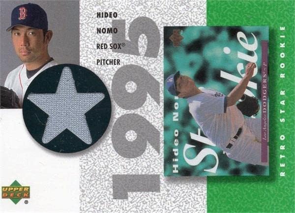 Hideo Nomo baseball játékos kopott jersey-i javítás (Boston Red Sox) 2002 Felső szint SRHN - MLB Meccset