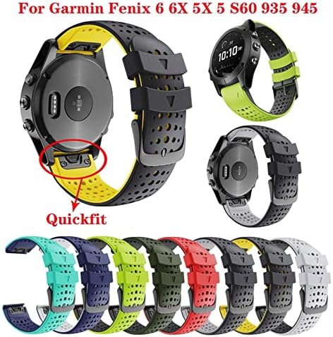 SERDAS Színes Quickfit Watchband Szíj, A Garmin Fenix 7 7 5 5 3 3 HR 945 Fenix 6 6X Watch Szilikon Easyfit