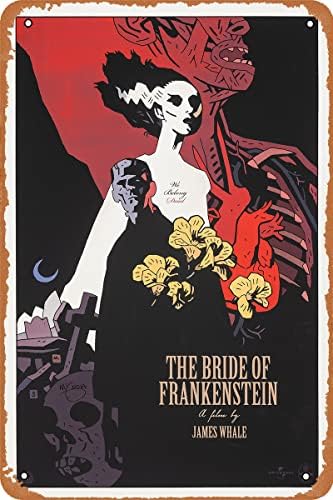 Film, Adóazonosító Jele, A Frankenstein Menyasszonya Fém Poszter Vintage Fém Tábla 8x12Inches