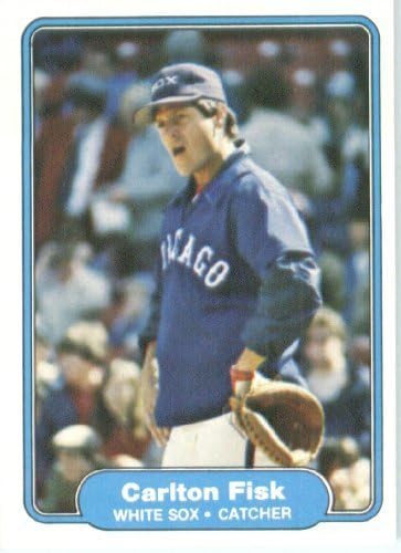 1982 Fleer 343 Carlton Fisk Chicago White Sox Baseball Kártya