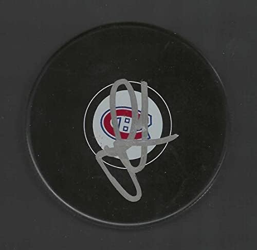 Jay Leach Aláírt Montreal Canadiens Puck - Dedikált NHL Korong