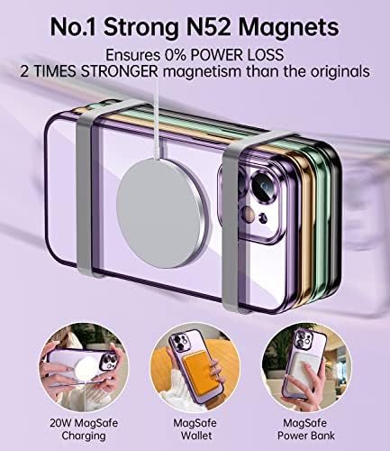 JUESHITUO Mágneses Tiszta iPhone 11 Esetben a Teljes Kamera Fedél Védelem [No. 1 Erős N52 Mágnesek] [Katonai