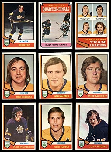 1974-75 Topps Los Angeles Kings Csapata Meghatározott Los Angeles Kings - Hockey (Set) EX Királyok - Hoki