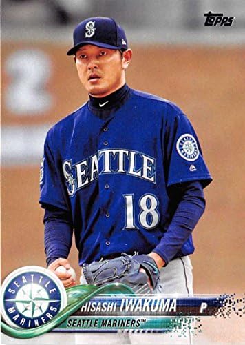 2018 Topps 348 Hisashi Iwakuma Seattle Mariners Baseball Kártya