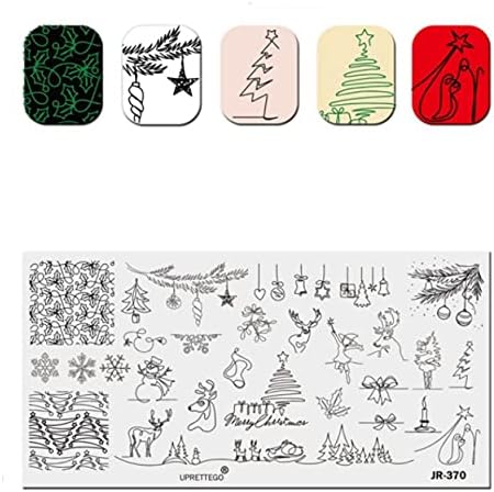 Karácsonyi Hópehely Nail Art Kép Lemez Rozsdamentes Acél Sablon Manikűr Stencil Eszközök DIY