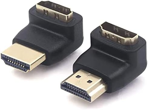 VCE HDMI 90, 270 Fokos Adapter 2-Pack, derékszögű, HDMI Férfi-Női L-Adapter Csatlakozó 3D&4K Támogatott