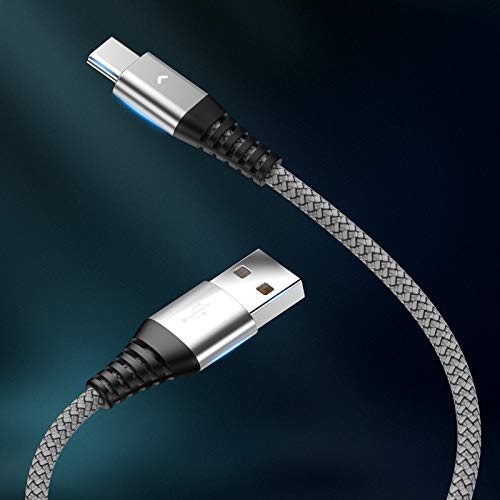 (2 Csomag) 9FT USB C Típusú Kábel, iFlash 2.4 Gyors Töltés Kábel Kompatibilis a Samsung Galaxy S10 / S9