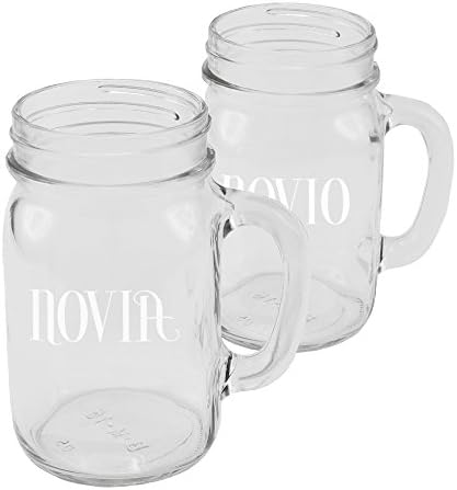Ivy Lane Design Novia, valamint Novio Befőttesüvegben Bögre Szett (2), Nagy Társadalom