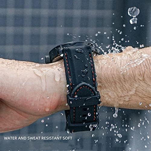 GANYUU Szilikon watchband A Huawei GT2 007 BM8475 Órák pántok Kiegészítők Sport karkötő 20mm 22mm fekete