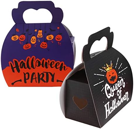 NUOBESTY Candy Doboz 20db Halloween Candy Csomagolás Doboz Hordozható Tökből Dekoratív Rajzfilm Halloween