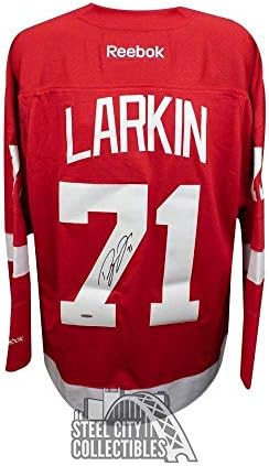 Dylan Larkin Dedikált Detroit Red Wings Reebok Premier Jersey - Felső szint - Dedikált NHL-Mezek