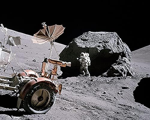 Az Apollo 17 Harrison Schmitt a Hold 11x14 Ezüst-Halogenid-Fotó Nyomtatás