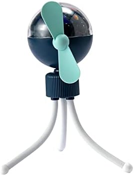 Clip Ventilátor Rugalmas Erp 360° Forgatható Csendes USB videó Ventilátor Színes Projektoros Lámpa 3 Sebesség