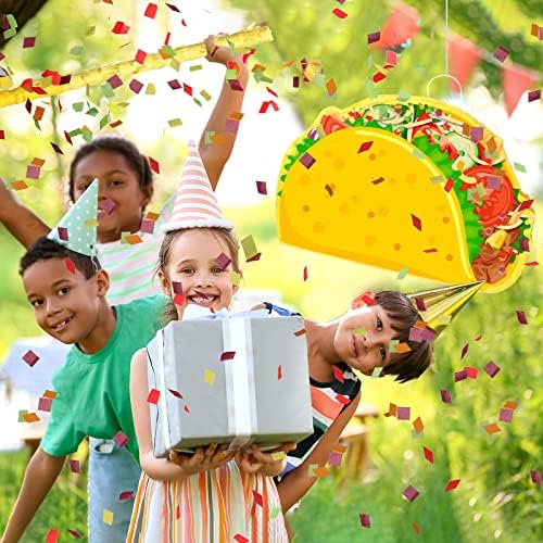 Taco Pinata Mexikói Pinata Fél Javára Tartalmaz, Bot, Kendő Ütő, Konfetti Fiesta Pinata a Szülinapi Buli