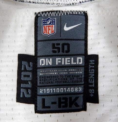 2012 New Orleans Saints Scott Winnewisser 78 Játék Kiadott Fehér Jersey NOS0141 - Aláíratlan NFL Játék