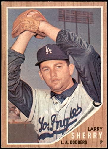 1962 Topps 435 Larry Sherry Los Angeles Dodgers (Baseball Kártya) Dean Kártyák 5 - EX Dodgers
