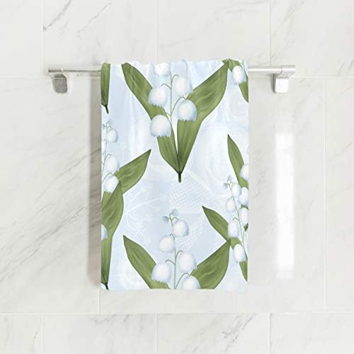 Gyöngyvirág, A Völgy, kéztörlő Ultra Puha Luxus Törülköző Fürdőszoba 30x15