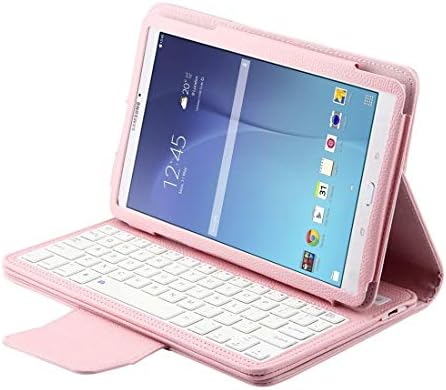 CAIFENG Tablet PC tok Galaxy Tab E 9.6 / T560 2 az 1-ben Levehető Bluetooth Billentyűzet Licsi Textúra