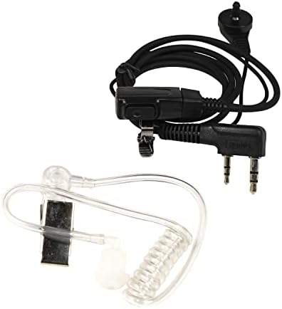 HQRP 2 Pin Akusztikus Cső Hangszóró, Fülhallgató Mikrofon Kompatibilis Baofeng BF-888, BF-888S, BF-999,