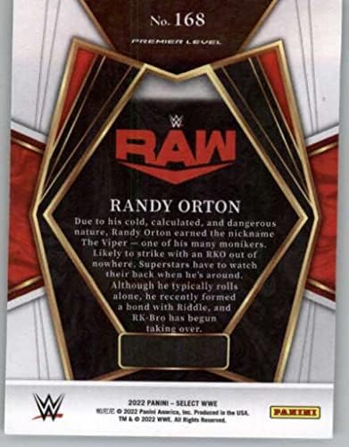 2022 Panini Válassza ki a WWE 168 Randy Orton Premier Szinten Nyers Birkózás Trading Card