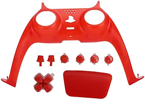 SALUTUY Vezérlő Dekorációs Szalag Takarja, Játékvezérlő Tartozék Környezetbarát ABS Anyag PS5 Játékvezérlő(piros)