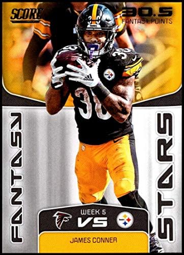 2019 Pontszám Fantasy Sztárok 18 James Connor Pittsburgh Steelers az NFL Labdarúgó-Trading Card