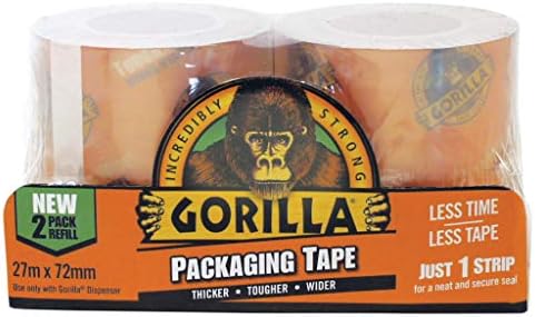 Gorilla csomagoló Szalag 72mm x 27m Utántöltő Csomag 2