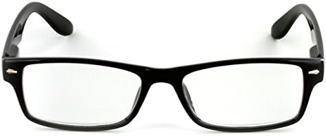 Ügyvezető Professional Series olvasószemüveget Slim Stílus a Férfiak (ShinyBlack300)