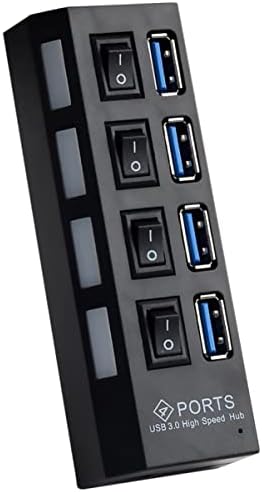 Mobestech USB Adapter, 2db Ethernet Haza Kikötői Vontató Hub Kiterjesztett Négy Fekete USB Magas Független.