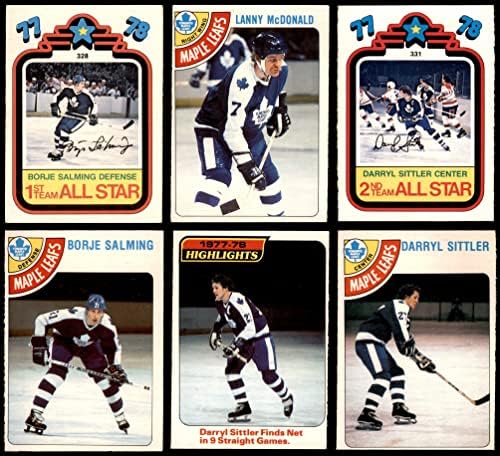 1978-79 O-Pee-Chee Toronto Maple Leafs Közelében Csapat készen áll Toronto Maple Leafs (Set) EX Maple