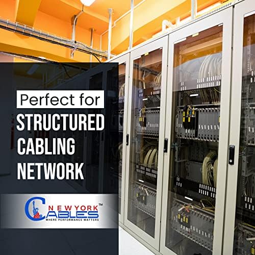NewYorkCables Cat6a Ethernet Kábel 1000ft | Kék Vezetéket Cat6a Kelő Kábel (CMR) | Hitelesített -
