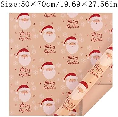 MESSIYO Vintage Ajándék Csomagolópapír karácsonyi Parti Ajándék, Papír Borító Papír 2022 Karácsonyi Csomagolópapír