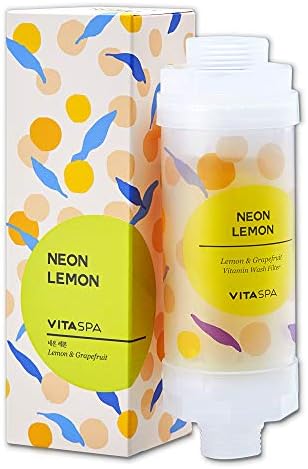 VITASPA C-Vitamin zuhany Víz Szűrő (Sárga) - Kitűnő Bőr & Haj Tartozék, Aroma Terápia, Távolítsa el a