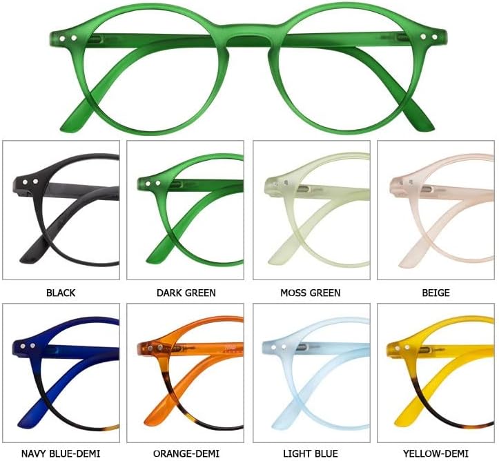 N/Olvasó Szemüveg Női Férfi Retro Glasse Szemüveg (Szín : D, Méret : +200)