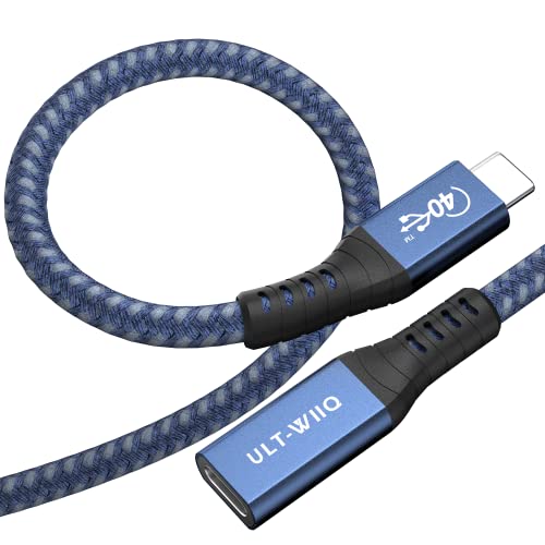 MIATT-WIIQ USB4 Hosszabbító Kábel 0.65 FT, Thunderbolt 3 & 4 Hosszabbító Kábel, 40Gbps Transzfer