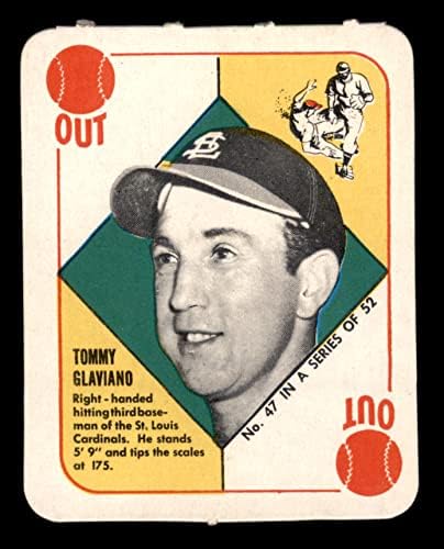 1951 Topps 47 Tommy Glaviano St. Louis Cardinals (Baseball Kártya) NM Bíborosok